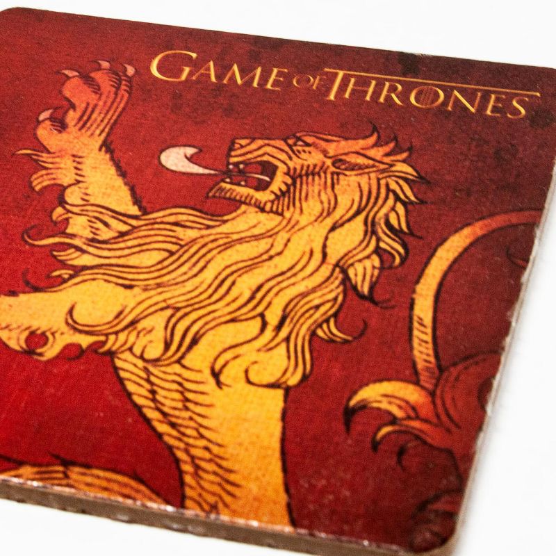 Toynk Game Of Thrones Coasters | Nerd Block Exclusive Drink Coaster Pads | Set of 4, 4 of 8