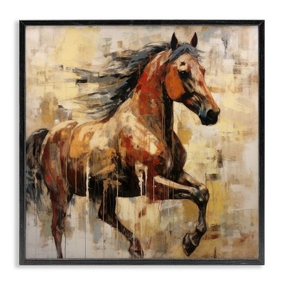 Stupell Industries Modern Brown Horse, 17" x 17"