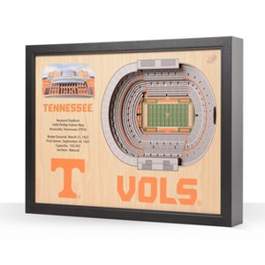 NCAA Tennessee Volunteers 25-Layer StadiumViews 3D Wall Art - 1 of 4
