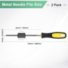 Unique Bargains Round Metal File High Carbon Steel Grip Handle Hand Files - 3 of 4