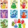 Joyfy 28 Packs Valentine's Day Gift Cards with Popping Eyes Animal Keychain for Kids, Fidget Valentines Toys for Kids School Classroom Exchange Gifts - 2 of 4