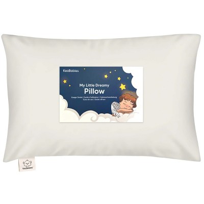 KeaBabies Toddler Pillow with Pillowcase, 13X18 Soft Organic Cotton Toddler Pillows for Sleeping, Kids Travel Pillow Age 2-5