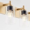 Quorum Lighting Fallstaff 4 - Light Vanity in  Aged Brass - 2 of 4
