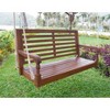 Nantucket Porch Swing - Merry Products: Acacia Wood Outdoor Swing, 2-Person Hanging Bench, Water-Resistant - 2 of 4