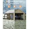 13'x20' Heavy Duty Carport - 200G All-Weather Tarp, Reinforced Steel Frame for Full-Size Trucks, UPF 50+ (Yellow) - 3 of 4
