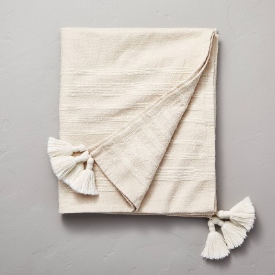 Heathered Stripe Tasseled Woven Throw Blanket - Hearth & Hand™ with Magnolia