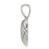Black Bow Jewelry Sterling Silver 28mm Antiqued Football Profile Pendant - 2 of 4