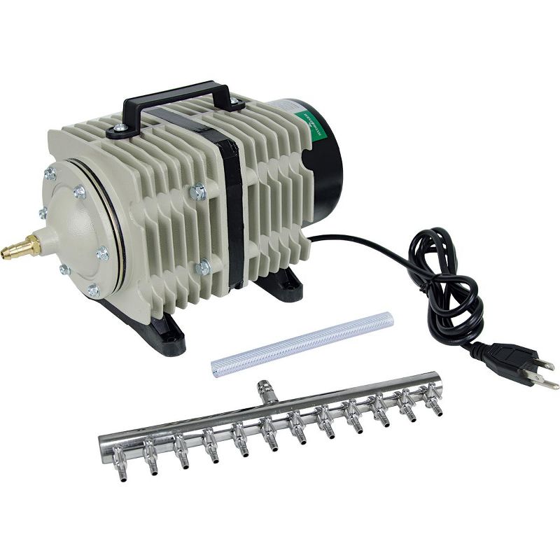 Hydrofarm AAPA110L Active Aqua 112 Watt 1750 GPH Commercial Pond Hydroponics Aquarium Air Pump with 12 Outlets for Growing Projects and Waterfarms, 1 of 6
