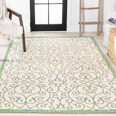 Handmade Geometric Gray Synthetic 4'x6' Easy-Care Area Rug