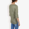 Anna-Kaci Women's Lightweight Knit Top with Notch Neck and Rolled Cuffs - 3 of 4