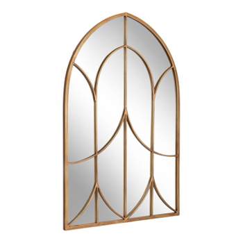 Kate and Laurel Larisa Framed Arch Mirror, 24x36, Gold