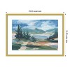 Amanti Art Pastel Lake View I by Ethan Harper Wood Framed Wall Art Print - 4 of 4