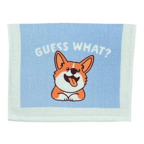 Guess What Corgi Butt Funny Pet Puppy Tea Towel - Crazy Dog Tea Towel - image 1 of 4