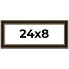 PosterPalooza | Panoramic Ornate Brown Picture Frame - UV Acrylic, Foam Board Backing, Hanging Hardware - 2 of 4