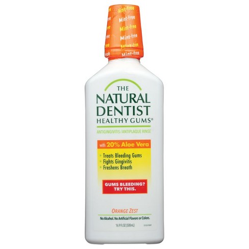 Natural Dentist Healthy Gums Antigingivitis Antiplaque Rinse - Orange ...