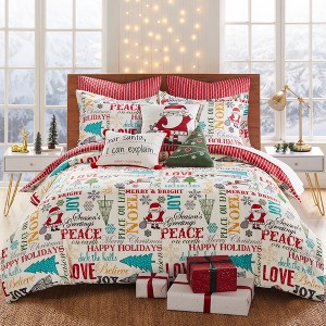 Santa Claus Lane Comforter Set - Levtex Home - 1 of 4