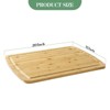 Bamboo Cutting Boards For Kitchen - Large Cooking Board With With Juice Groove,Heavy Duty Carving Board Turkey,20x15 In - 2 of 4