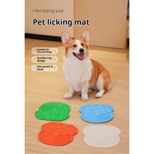 Lick Mat for Dogs and Cats Dog Slow Feeder Mat with Strong Suction, Christmas gifts - 1 of 4