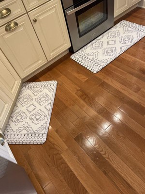 nuLOOM Moroccan Anti Fatigue Kitchen or Laundry Room Light Grey 20 in. x 42 in. Indoor Comfort Mat