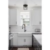 Urban Ambiance Luxury Modern Indoor Ceiling Light,  8-7/8''H x 8-7/8"W x 8-7/8''D,  Matte Black Finish, UHP4491 - 2 of 4