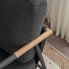 Leisure Lounge Chair Arm Chair with Metal Frame, Upholstered Side Chair - 3 of 4