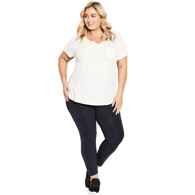 Avenue Women's Plus Size Pima High Rise Legging
