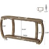 Lantine 63-Inch Long Wooden Console Table with Curved Legs, Farmhouse Sofa Entryway Table for Living Room, Hallway, Entrance - 3 of 4