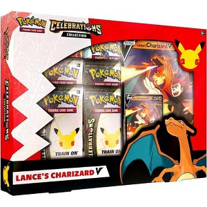 Pokemon Celebrations Lance's Charizard V Collection Box (4 Celebrations Booster Packs + 2 Additional Booster Packs, Foil Promo Card, Oversize Card & - 1 of 1