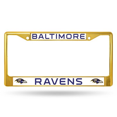 NFL Baltimore Ravens Colored Chrome License Plate Frame