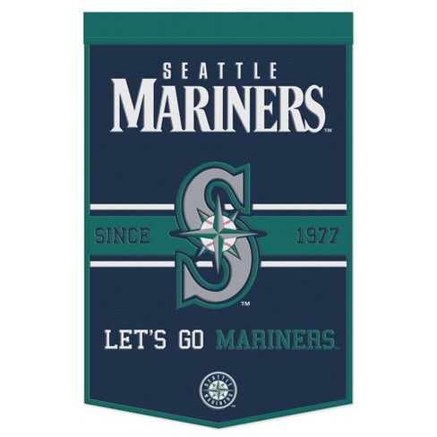 24 X 38 Mlb Seattle Mariners Wool Banner : Target