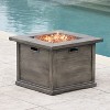 GDFStudio Ellesmere Outdoor 40,000 BTU Lightweight Concrete Square Fire Pit - 2 of 4