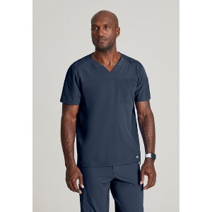 Barco One Men's Velocity 2-Pocket Ribbed V-Neck Scrub Top - 1 of 4