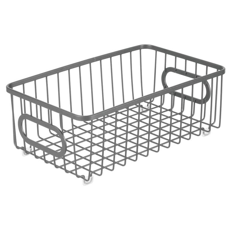mDesign Metal Bathroom Storage Organizer Basket, 4 Pack, 5 of 7