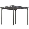 Outsunny Retractable Pergola Canopy, UV Protection & Sun Shade for Garden, Grill, Patio, Backyard - 4 of 4