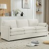 TiramisuBest 89" Cozy Upholstered 3-seater Sofa Oversized Comfy Cloud Sofa Double Cushion 3-seater Sofa - 3 of 4