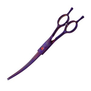 Unique Bargains Upper Bend Shears Dog Grooming Scissors 7.5inch 1 Pc - 1 of 4