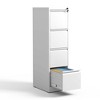 NicBex Modern File Cabinet with Lock, Vertical Metal Filing Cabinets with Drawers and Anti-Tilt Design,Office Cabinet for Home, Office,Black/White - 4 of 4