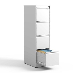 NicBex 4 Drawer/3 Drawer Metal Vertical File Cabinet with Lock,Narrow Rolling File Cabinets for Home Office Letter/Legal/A4/F4 - 1 of 4