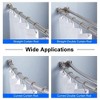 OUTSUPPLY 24 Pack Smooth Glide Shower Rod Hooks, Universal Fit, Rustproof Stainless Steel with Anti - Slip Design for Bathroom, Closet & Windows - 4 of 4