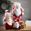 Sullivans Sitting Plush Santa With Tree Multicolor 9.5"H - 3 of 3