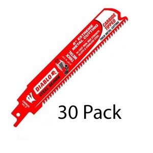 Diablo 30 Pack of Genuine OEM Replacement Recip Saw Blades - DS0608CF-30PK - 1 of 2