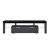 CAVINAS TV Stand Morden TV Stand with LED Lights Modern Media Console Entertainment Center - 4 of 4