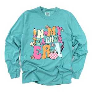 Simply Sage Market Women's In My Teacher Era Colorful Long Sleeve Garment Dyed Tee - 1 of 4