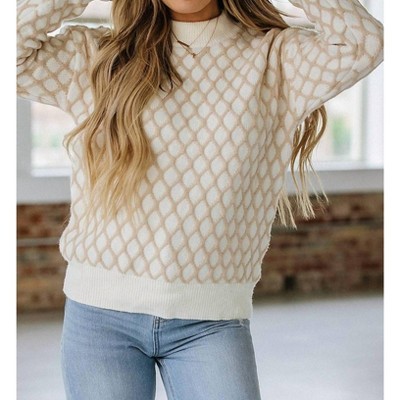 Women's Cami Textured Drop Sleeve Sweater - Liam & Company