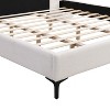 Sapphtopaz Bed Frame Chic Boucle Upholstered Platform Bed with Headboard, Integrated Lights and Shelves, No Box Spring Needed - 2 of 4
