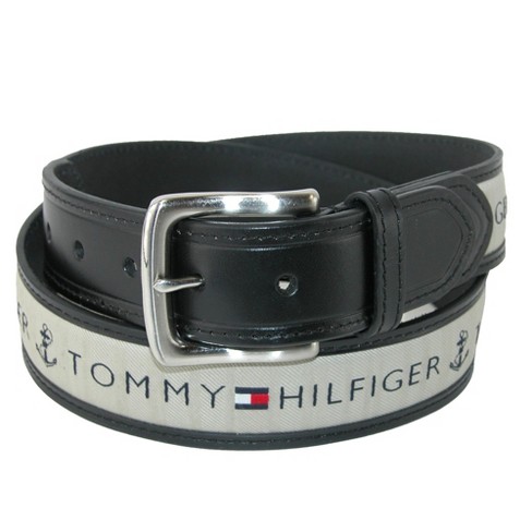 Tommy Hilfiger Double-loop Feather-edge Belt in Brown for Men