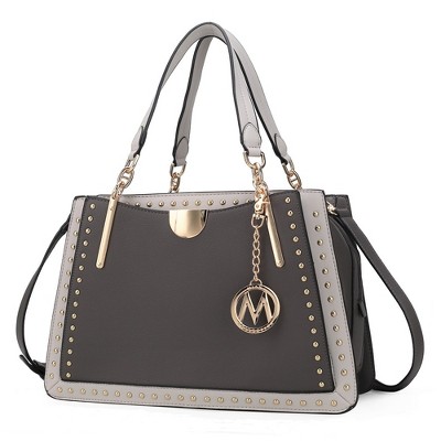 MKF Collection Aubrey Color Block Women's Satchel Bag by Mia K