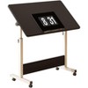 31.5" Mobile Standing Desk - Height Adjustable Computer Table with Wheels, Foldable Sit-Stand Workstation - 3 of 4