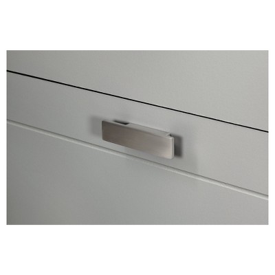 Soft Gray Nursery Double Dresser with Extra Deep Soft Close Drawers