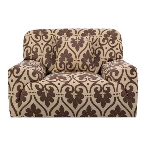 Piccocasa Stretch Loveseat 1 2 3 Seater Chair Solid Color Polyester Sofa  Slipcovers 1 Pc Burgundy 69-86 Inches : Target